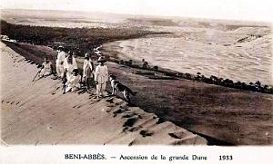 BENI-ABBES - ASCENSION DE LA GRANDE DUNE - 1933